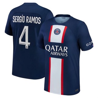 YYDS 2022-2023 Paris Camiseta De Futebol Sao-Germain PSG Mbappe Neymar Maria Messi Ramos Tee De Lembrança PJAC #3