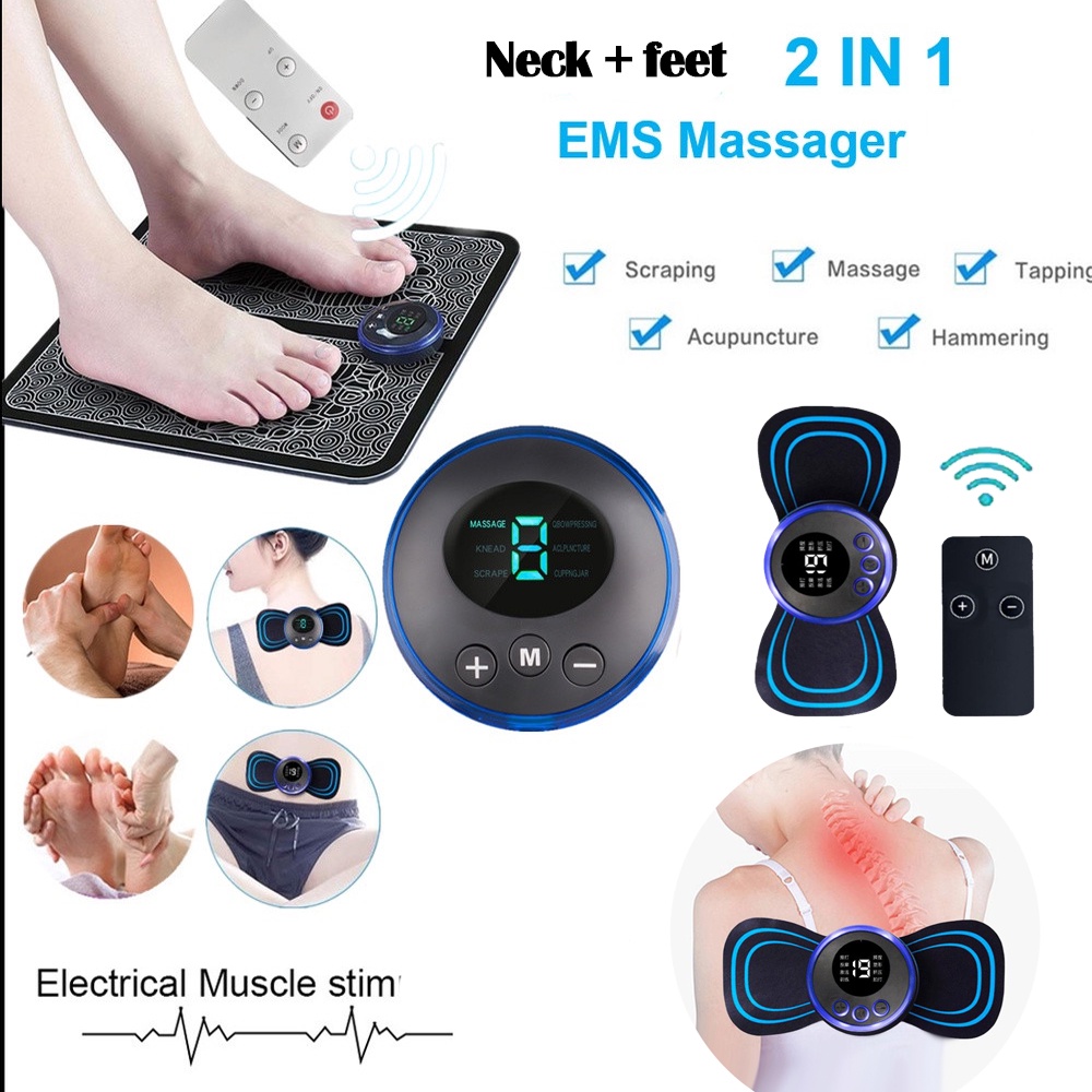 Massageador El Trico Ems Pesco O E P S Em De Mini Cervical Port Til Al Vio Da Dor Muscular