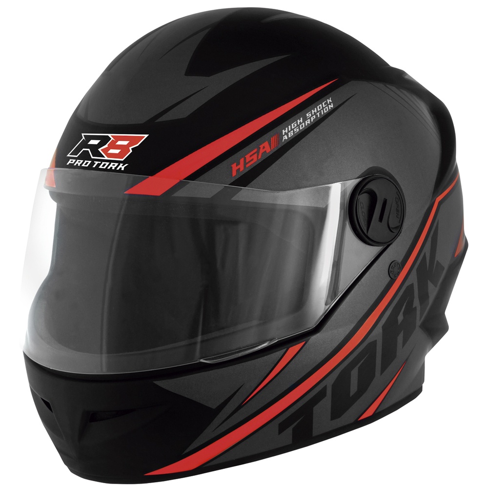Capacete R8 58 Preto/Vermelho Pro Tork em Oferta na Shopee