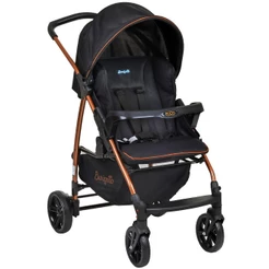 Carrinho de Bebe para Passeio Burigotto Ecco Preto Bronze