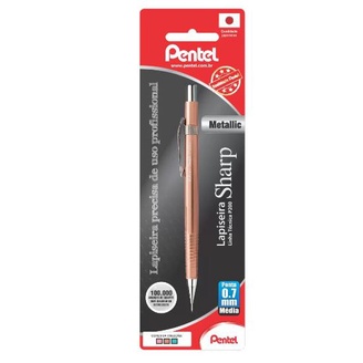 Lapiseira Metallic Gold (0,7mm)  - Sharp P200 - Pentel