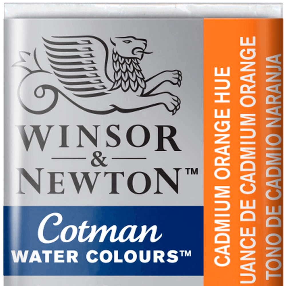 Aquarela em Pastilha Cotman 090 Cadmium Orange Hue  Winsor & Newton