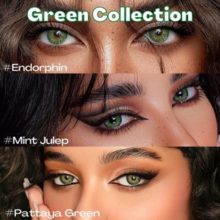 UYAAI 2pçs/1 Par Lentes De Contato Coloridas Naturais Para Olho Série Verde