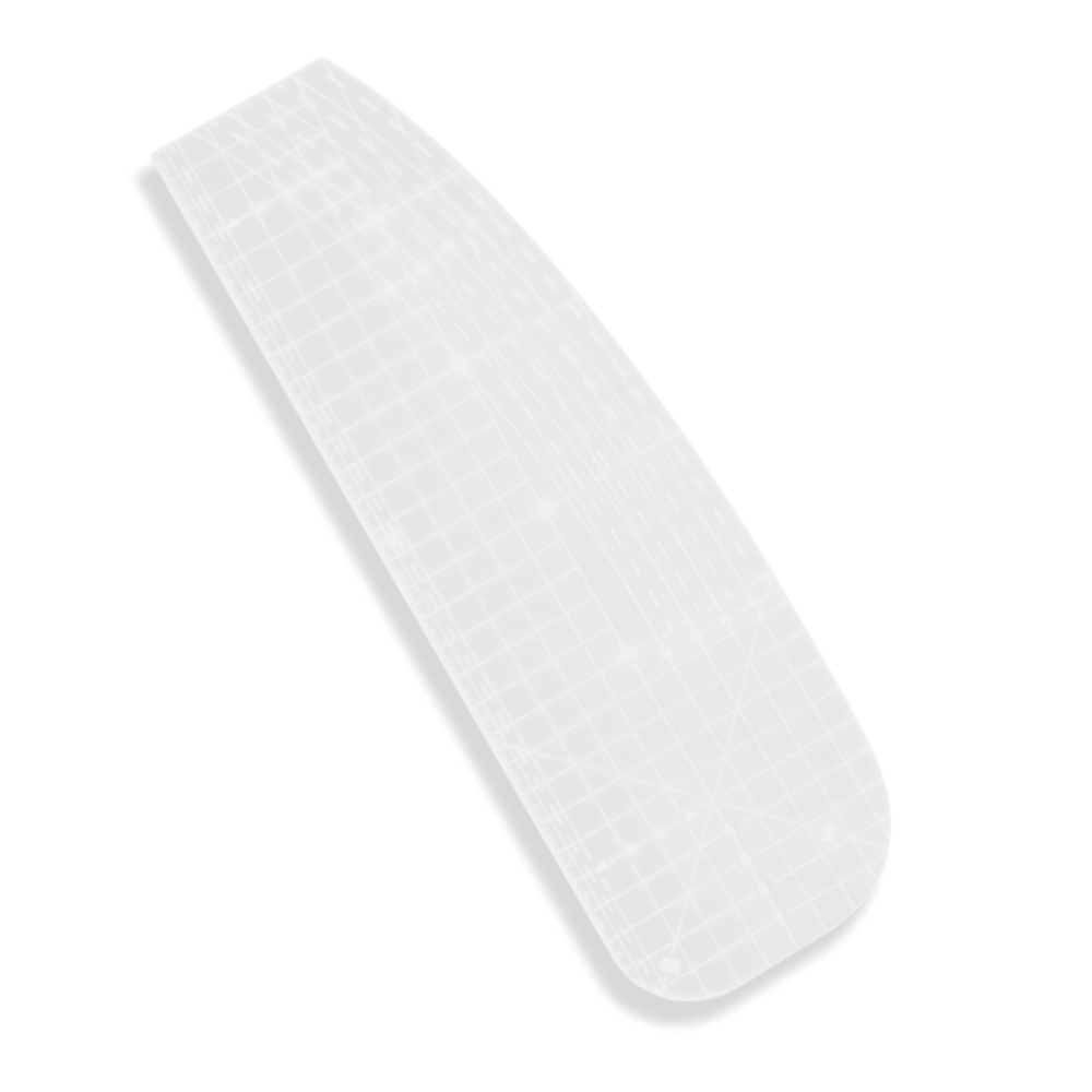 Régua Passa Ferro 30cm Alfaiate Costura Artesanato Transparente em Oferta na Shopee