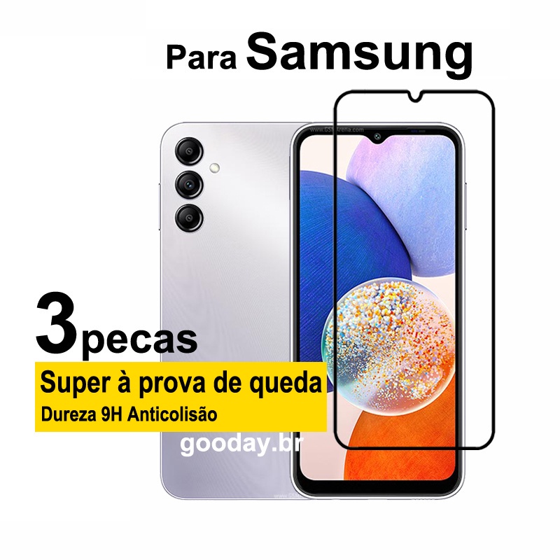 Película Para Samsung A14 5G Película Protetora de Vidro Vidro temperado anti-choque Para Samsung A14 5G A53 A33 A13 A23 A73 A04e A04 A04s A03 A03s A52S A52 A72 A32 A22 A12