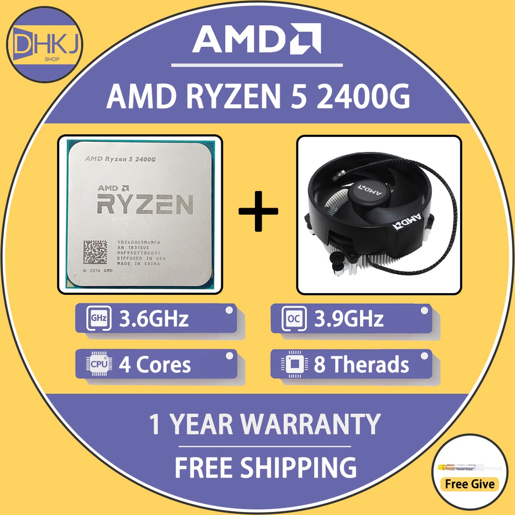 used-amd-ryzen-5-2400g-r5-2400g-3-6-ghz-quad-core-thread-65w