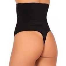 Cinta Calcinha Fio Dental Modeladora Cos Alto Redutora Barri