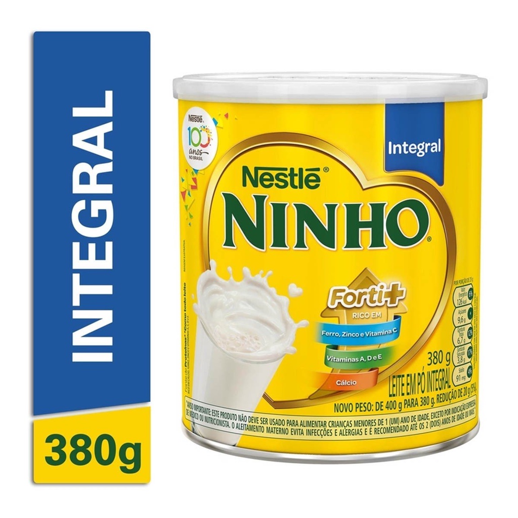 Leite Em Pó Nestlé Integral 380g NINHO Forti+
