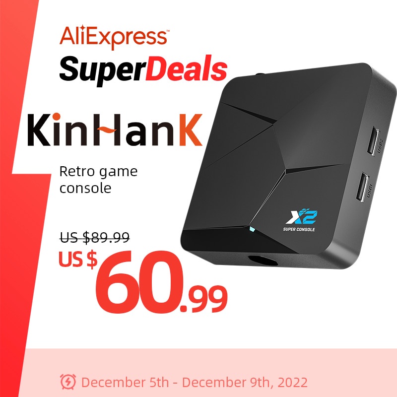 KinHank Super Console X3 Plus Retro Video Game Consoles Built-In 114000 Classic  Games 4K Output Mini Game Box For PSP/PS1/SNES - Escorrega o Preço