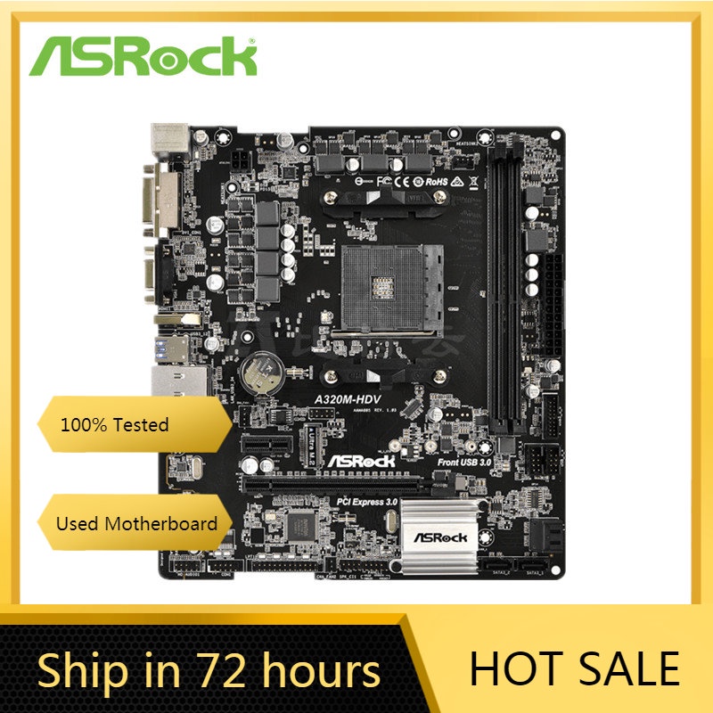 Placa m e asrock a320m hd r4 amd am4 micro atx ddr4 90 mxbed0