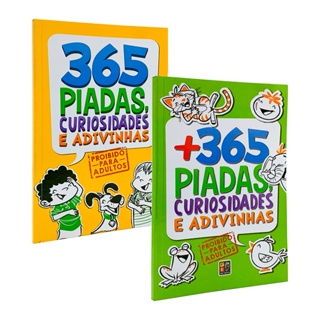365 Piadas, Curiosidades E Adivinhas + +365 Piadas, Curiosidades E Adivinhas - 2 Livros em Oferta na Shopee