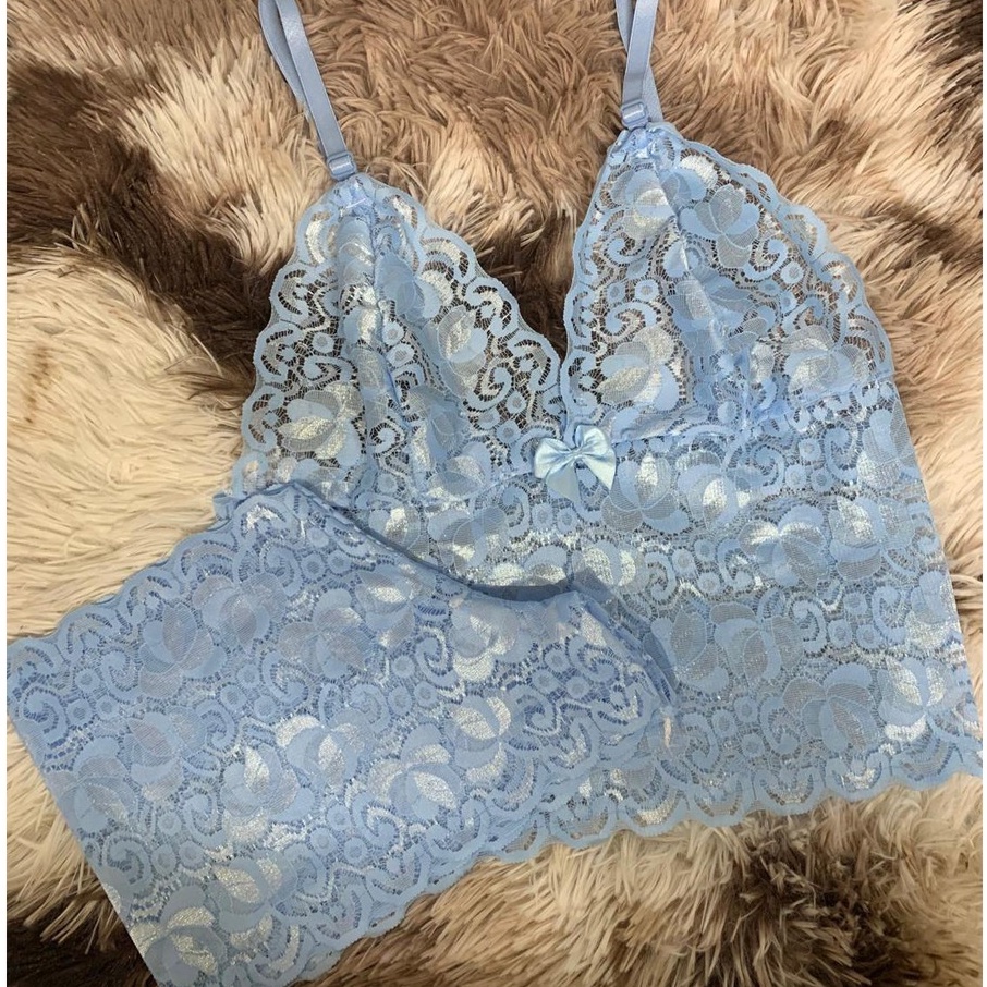 KIT 10 CONJUNTO  SEM BOJO RENDADO VAMP CALESSON CROPEDD SENSUAL LINGERIE ATACADO LINHA NOITE LANÇAMENTO