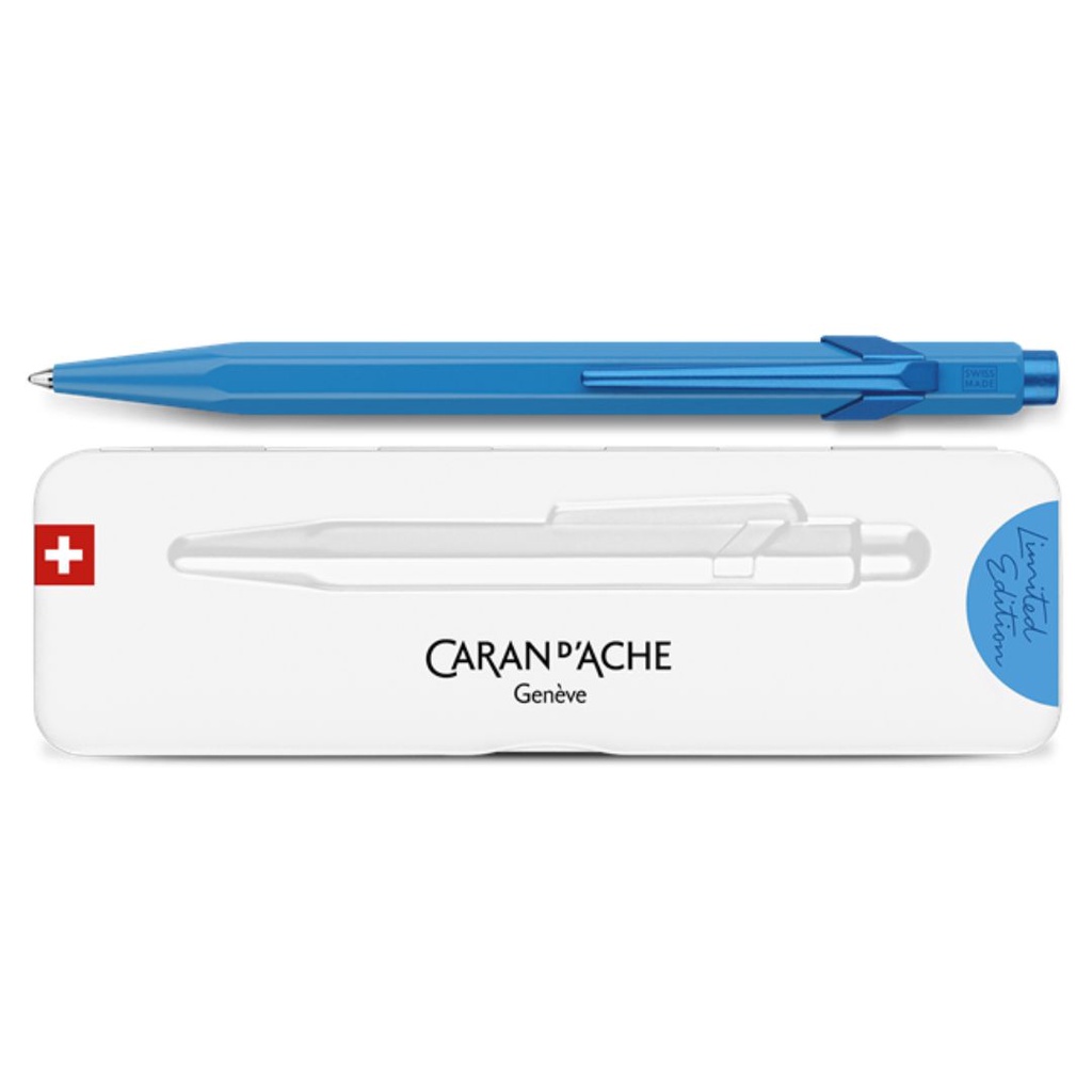 Caneta Esferográfica Caran d'Ache 849 Claim Your Style Ed. 4 Azure Blue 849.597