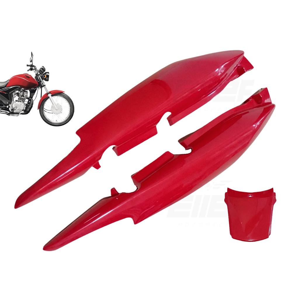 Kit Rabeta Completa Cg Fan 125 Vermelho Honda 2011 2012 2013 moto