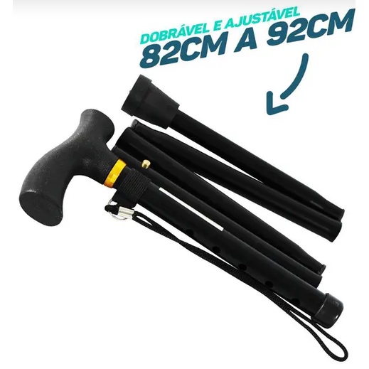 Bengala Dobrável Retrátil Com Regulagem Envio Rápido Pronta entrega