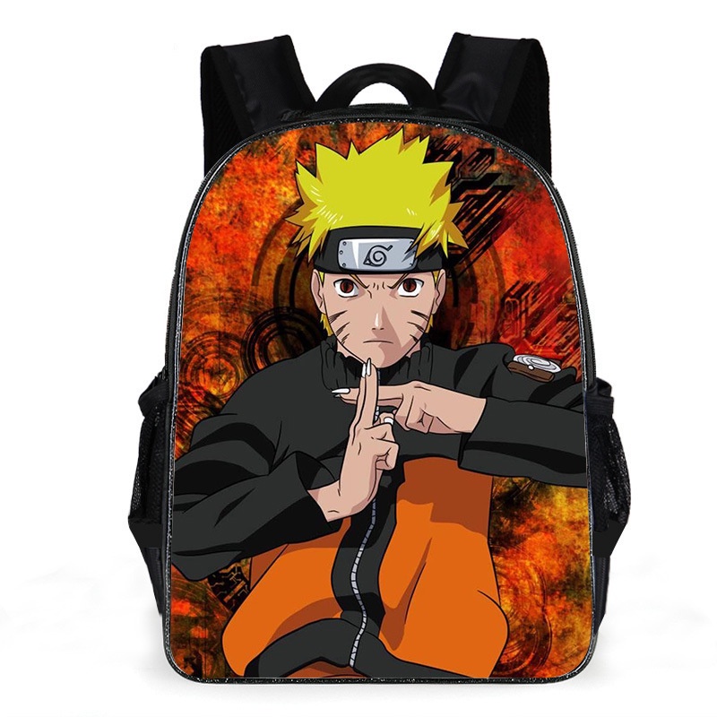 Mochila Escolar Infanto- Juvenil Naruto Uzumaki Anime Desenho em