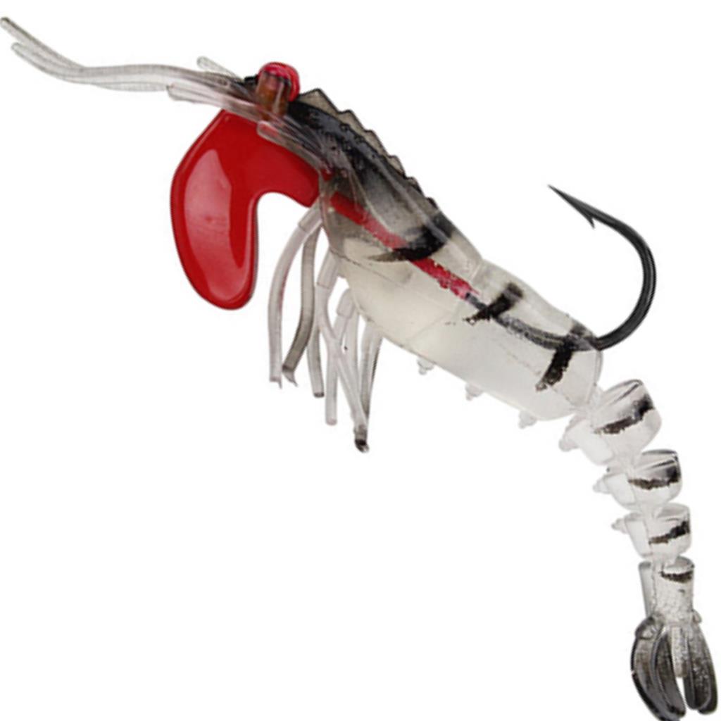 Isca Artificial Camarao Articulado Ovado JigHead cor04 para pesca de tucunares Pampos Robalos Trairas