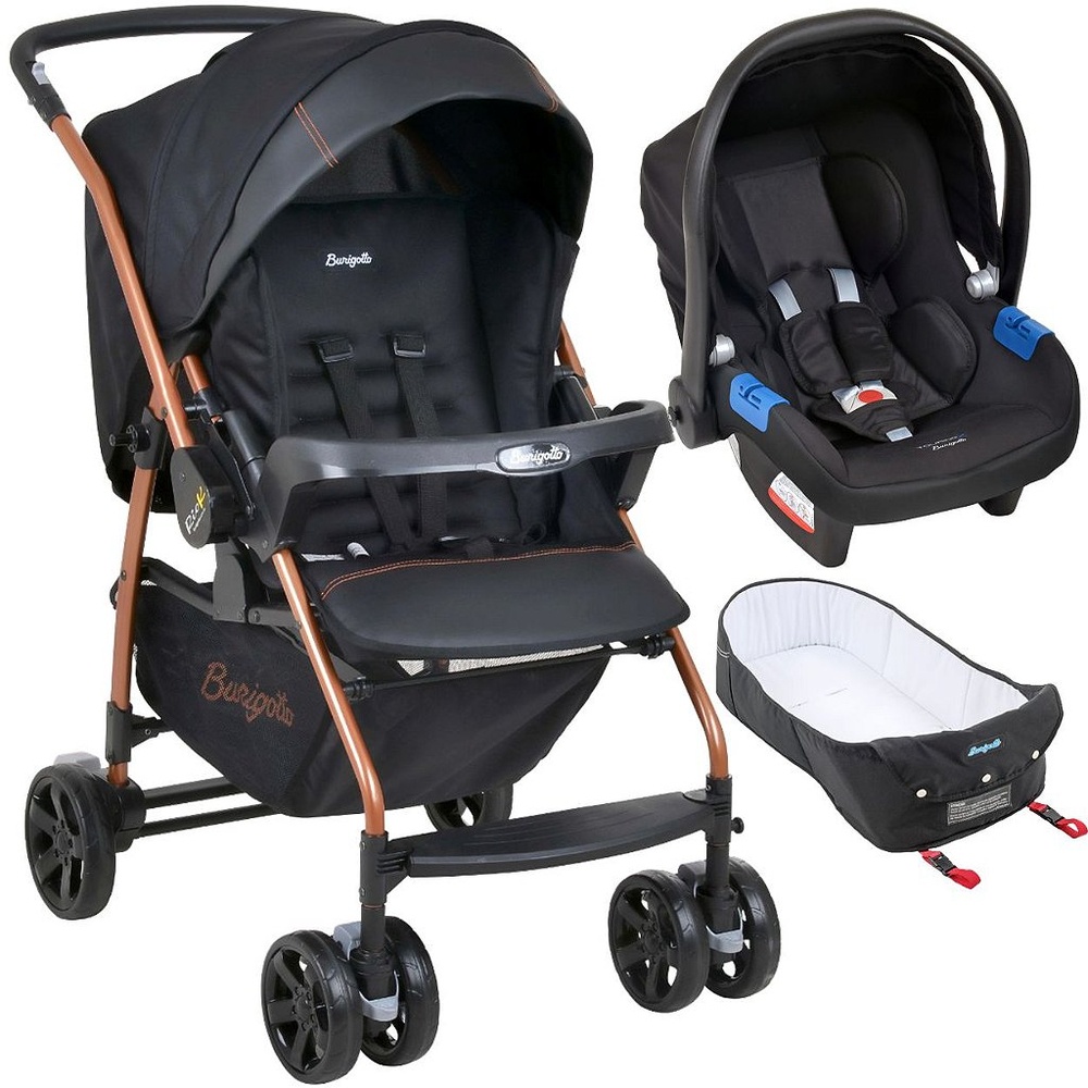 Carrinho com Bebe Conforto Ninho Burigotto Rio K Preto Cobre em Oferta na Shopee