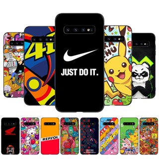 Capa Traseira Do Telefone Para Samsung Galaxy S10 S10 plus 4G Silicone Preto tpu Adorável