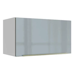 Armário Aéreo Madesa Lux 60 cm 1 Porta Basculante - Branco/Cinza