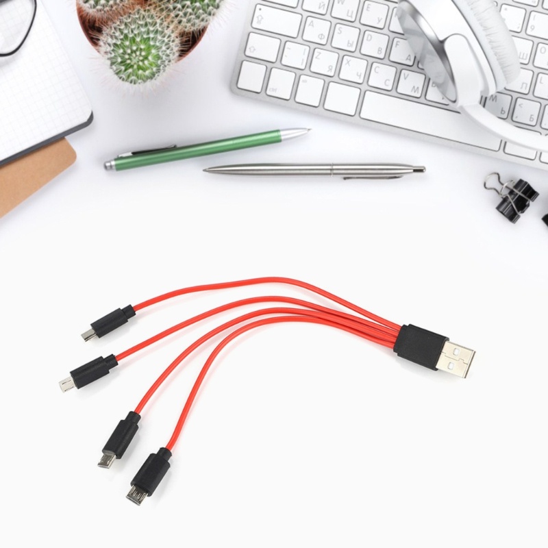 KIN 4 Em 1 Micro USB Divisor Cabo De Dados De Carregamento Para Android Telefone Tablet Carregador