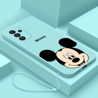 Samsung Galaxy A15 A25 5G A14 5G SM-A146B A146P A34 A54 5G A24 2023 Mouse Mickey Luxuoso Fosco Líquido Silicone Traseira TPU Capa Macia
