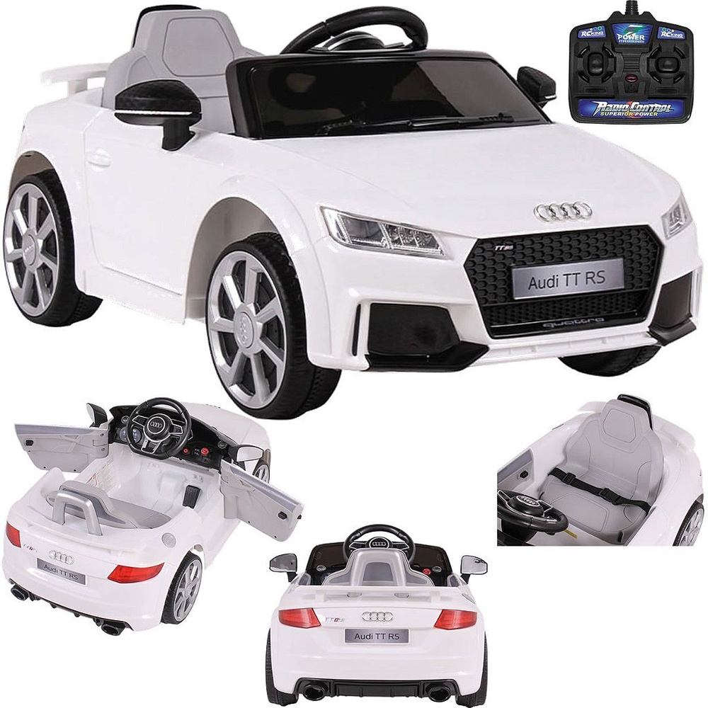 Carro Eletrico Belfix Audi TT RS 12V Controle Remoto Branco em Oferta na Shopee