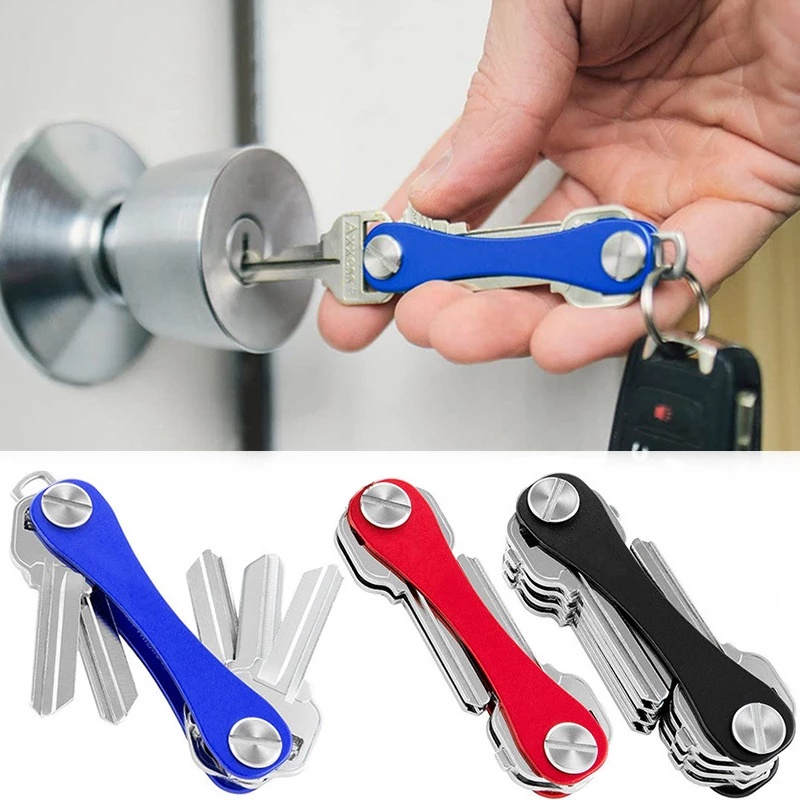Mini Chaveiro Criativo Multiuso Smart Keychain Porta-Chaves Compacto De Metal Doméstico Clipe De Armazenamento Clássico Pingente De Retenção Clip Portátil Decoração Pingentes em Oferta na Shopee