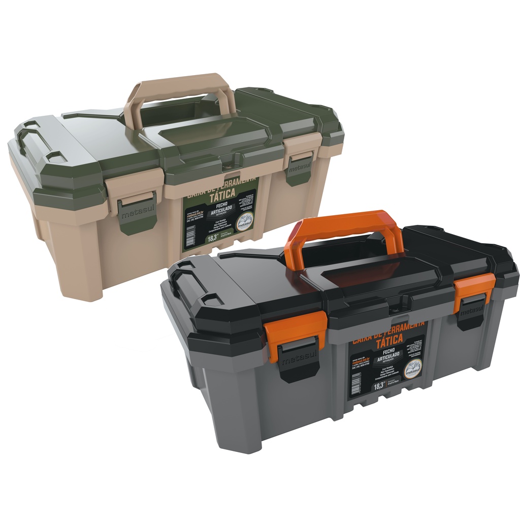 Caixa de Ferramentas - Maleta Grande - Resistente Reforçada