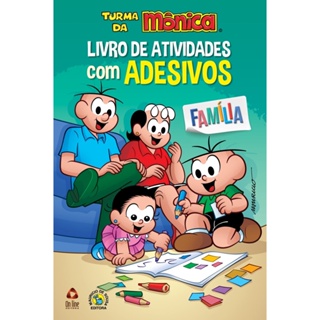 Turma da Mônica Livro de Atividades com Adesivos - Família em Oferta na Shopee