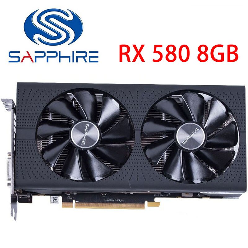 Placa Gráfica RX 580 8GB Vídeo De Computador GDDR5 256Bit PCI Express 3.0 × 16 GPU Radeon AMD , Mineração