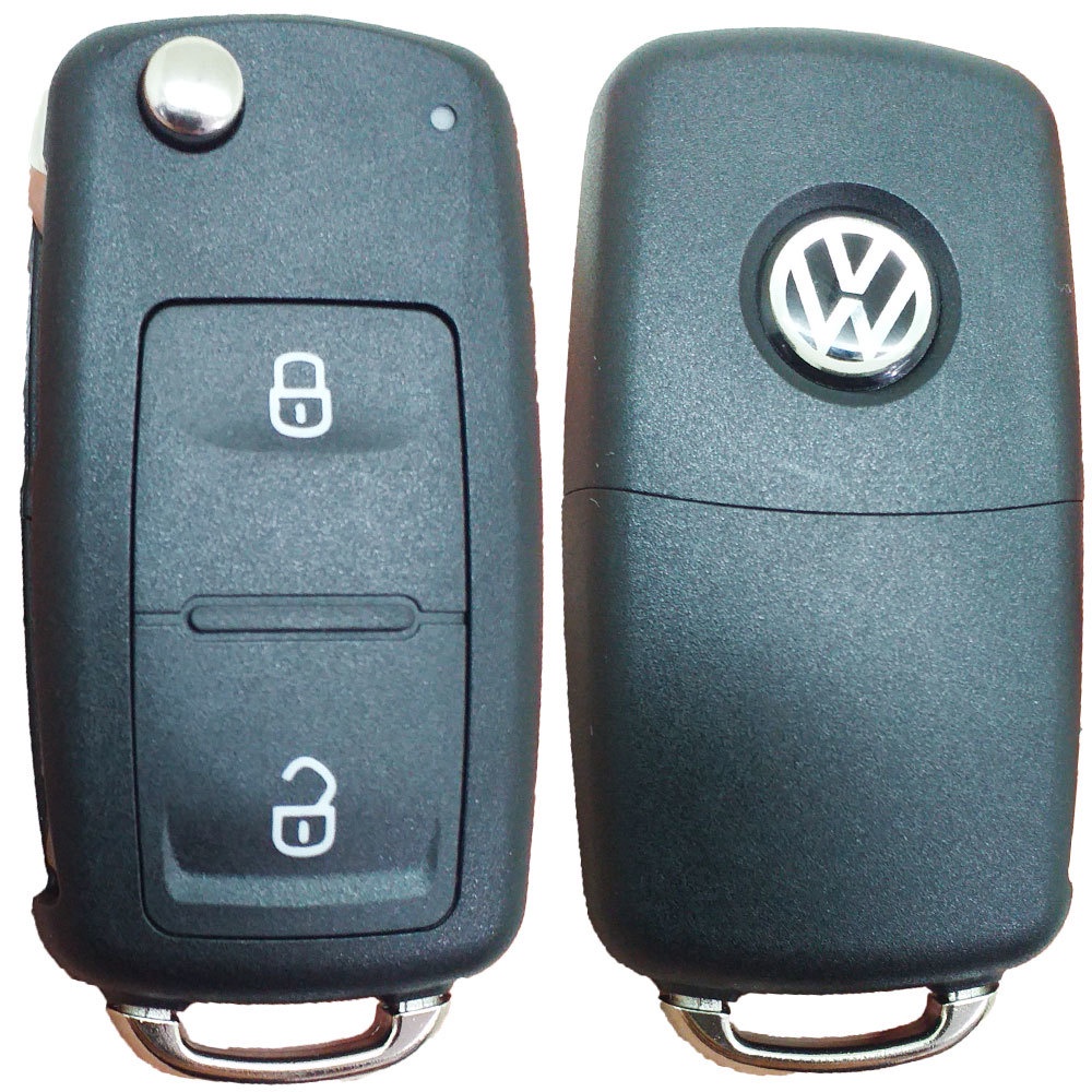 Chave Controle Carcaça Oca 2 Botoes Saveiro G6-7 Amarok Golf