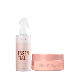 Leave Essential 260ml e Máscara Revival 200 ml - Braé em Oferta na Shopee