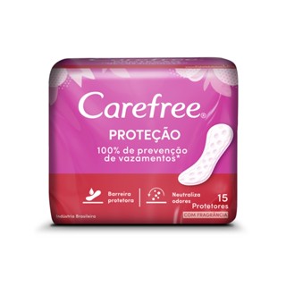 Carefree Protetor Diário Proteção Com Fragrância 15 Unidades