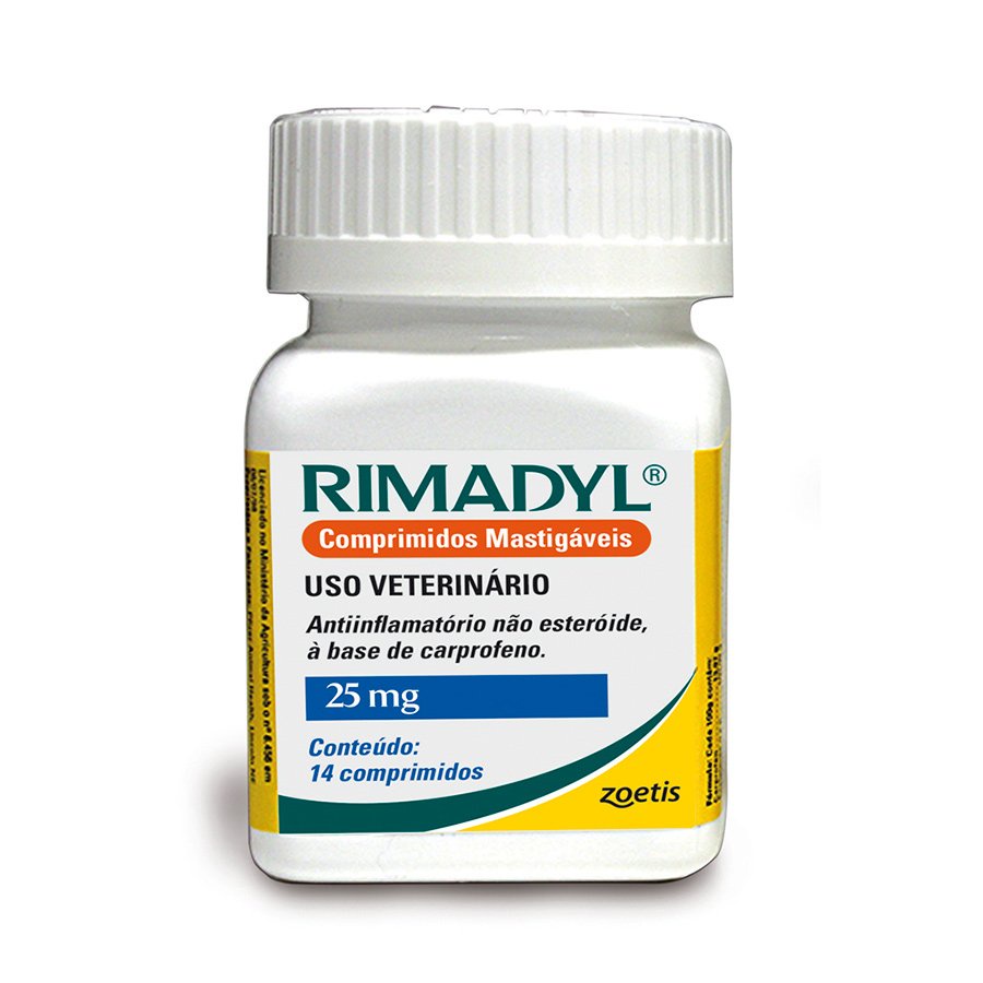 Anti-Inflamatório Zoetis Rimadyl 25mg com 14 Comprimidos