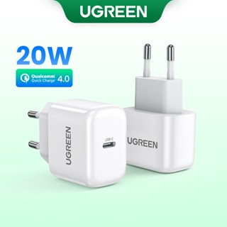 Carregador De Parede UGREEN USB C De 20W Rápido PD Adaptador De Energia-Para MacBook Air , iPhone 14 Pro Max/13 , Galaxy S22 Ultra/S21/S20 , iPad Mini /