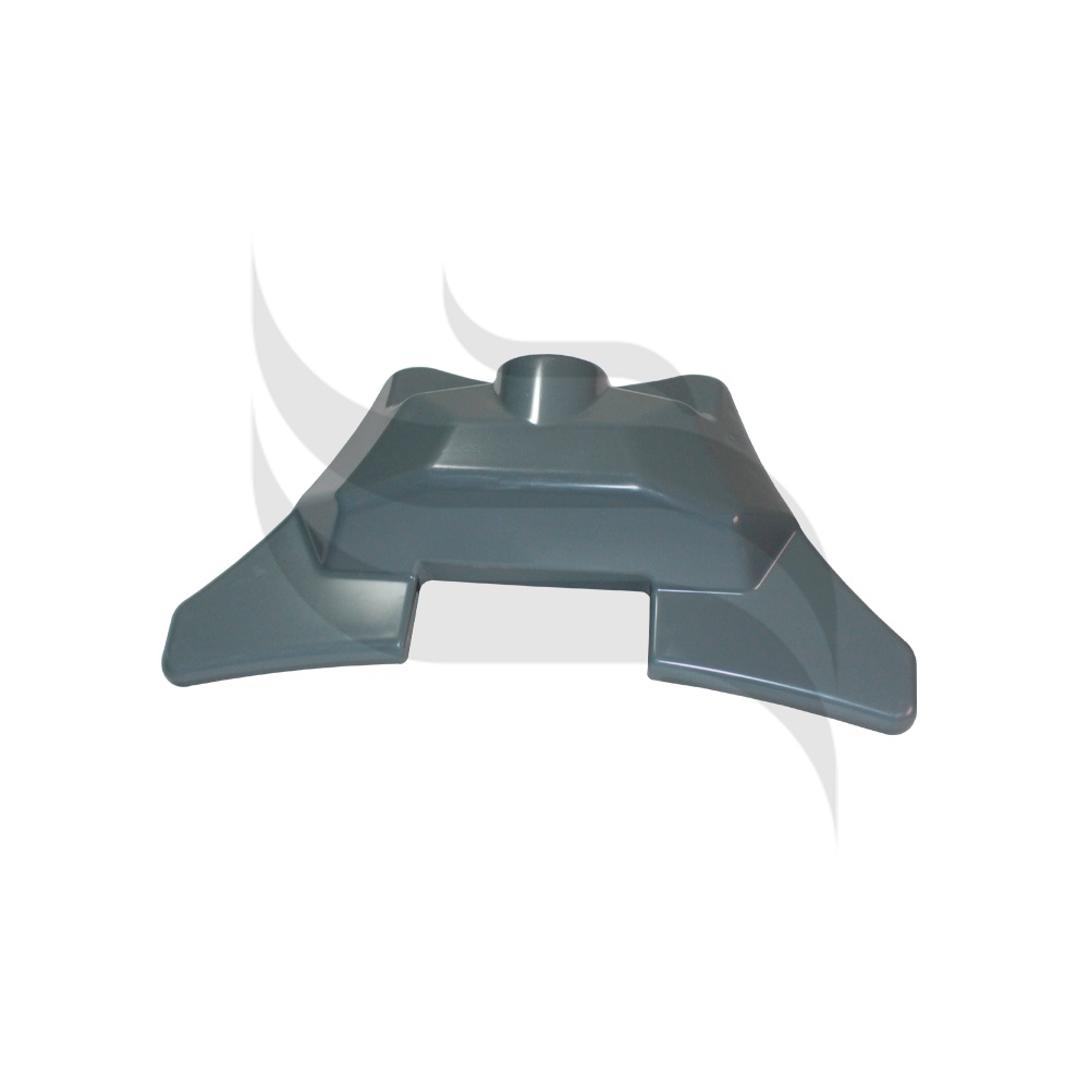 CAPA DO PEDAL COM CORTE CENTRAL CINZA LISO COM FURO DO JOYSTICK DABI PARALELO