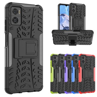 Para Motorola Moto E22 E22i E32 E32s Capa Híbrida Armadura Anti-Impacto Suporte De Telefone Protetora
