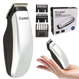 Kemei KM-666 Mini Cortador De Cabelo Profissional Elétrico Recarregável Removedor em Oferta na Shopee