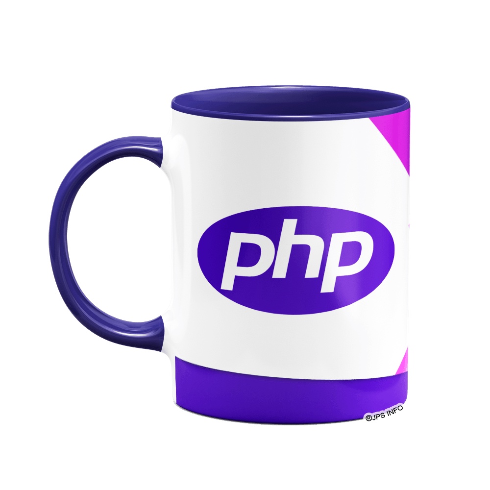Caneca Dev - PHP ElePhpant - B-blue