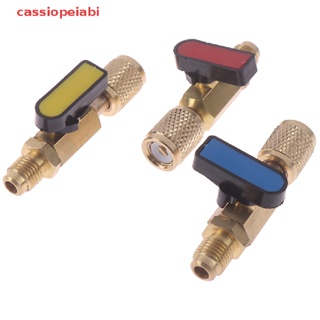 (cassiopeiabi) 1/4 " Macho Para Fêmea SAE Válvula Reta Carregamento Ca Refrigerante R22 em Oferta na Shopee
