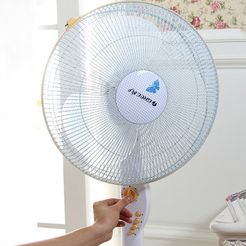Capa De Rede De Proteção À Prova De Poeira De 16/18 Polegadas/Tampa De Redes De Segurança Do Ventilador Elétrico/Protetor De Dedo Para Crianças/Filtros Redondos De Verão Com Tudo Incluído — imagem 2 de 2