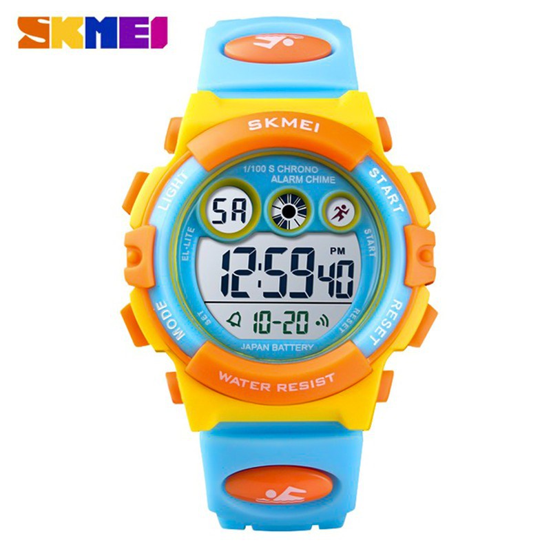 Skmei 1451 Relógio infantil relógio esportivo oficial à prova d'água digital LED