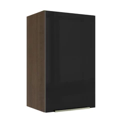 Armário Aéreo Madesa Lux 40 cm 1 Porta - Rustic/Preto