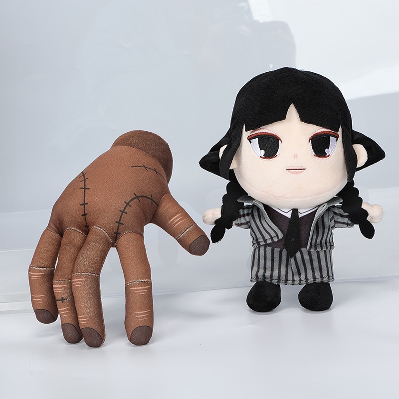 25cm Wednesday Addams Family Thing Plush Doll Cartoon Plush Toy Gifts For  Fans | Shopee Brasil