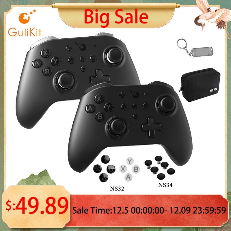 GuliKit KingKong 2 Pro Gamepad Controle Sem Fio Bluetooth Para Nintendo Switch PC Android Jogo Controlador Acessórios