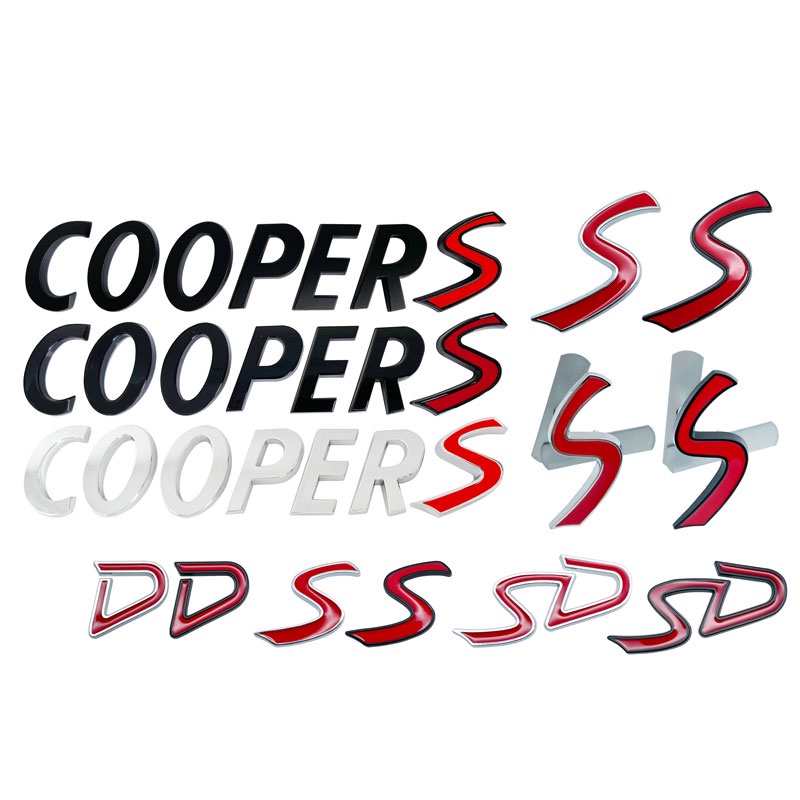 Metal For MINI Cooper S Logo R60 R56 R57 R58 R60 F55 F56 Countryman Car Styling 3D Badge Lettering Decals Trunk Sticker