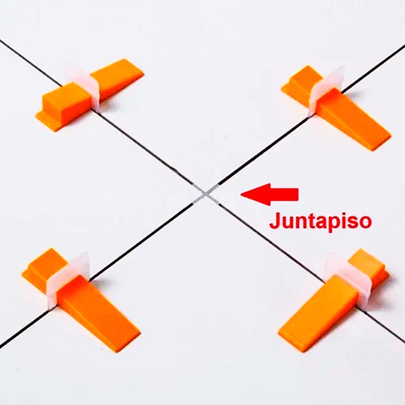 Detalhes do Espaçador JuntaPiso 1,5 mm kit 100 peças 60557 CORTAG