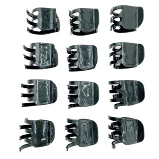 Kit com 12 Piranhas para Prender Cabelo Piranha Tridente Pequena