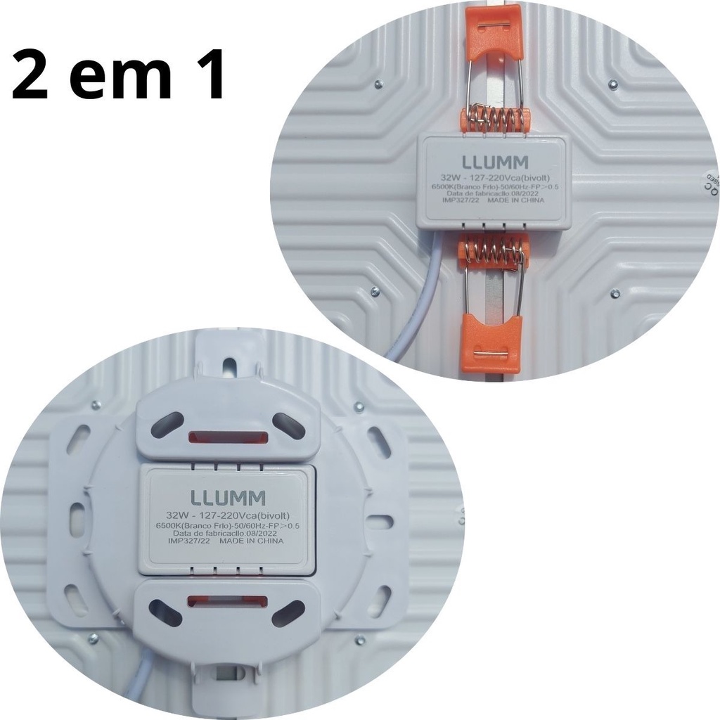 PLAFON EMBUTIDO QUADRADO 12W BRANCO FRIO BORDA INFINITA BLPS-12I, Painel Plafon Led Embutir 12w Luz fria 6500k Quadrado.